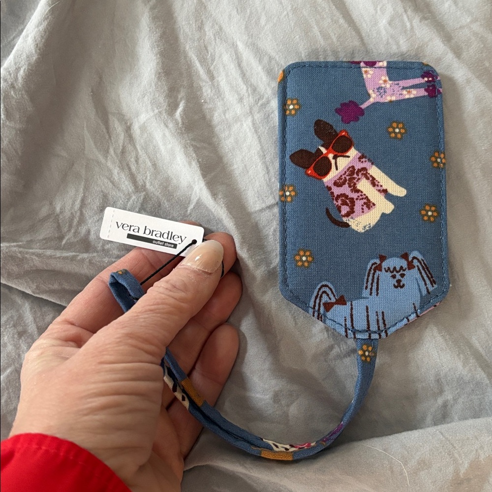 Vera Bradley Essential Luggage Tag Bark Park NWT $15 Dog - Picture 5 of 5